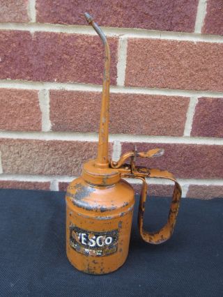 Wesco Rare Vertical Spout No 10 1/2 Pint Pump Squirt Oil Can Vtg