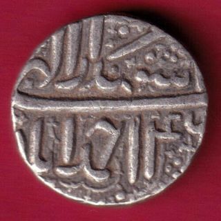 Mughals - Mohd.  Akbar - Ahmedabad - One Rupee - Rare Silver Coin Bd6