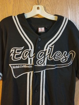 Rare Eagles Hotel California Baseball Sewn Jersey Tour Shirt 2002 Adult Large 2