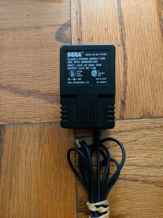 Rare Official Oem 1990s Power Supply For Sega Genesis Cdx System (mk - 4122)