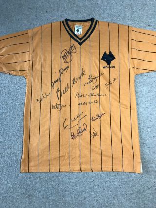 Wolves Football Shirt Wolverhampton Wanderers Retro Rare Signed Collectable 3