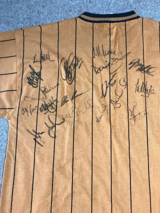 Wolves Football Shirt Wolverhampton Wanderers Retro Rare Signed Collectable 5