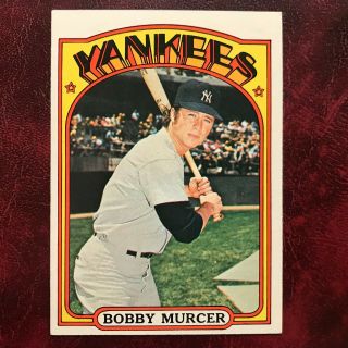 1972 Topps Set Bobby Murcer Rare High 699 N.  Y.  Yankees - Nr -
