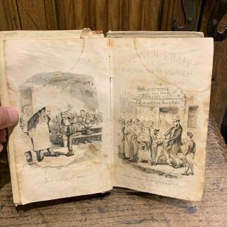 1839: Rare American Edition Of Oliver Twist In A 19th Century " Dust Jacket "