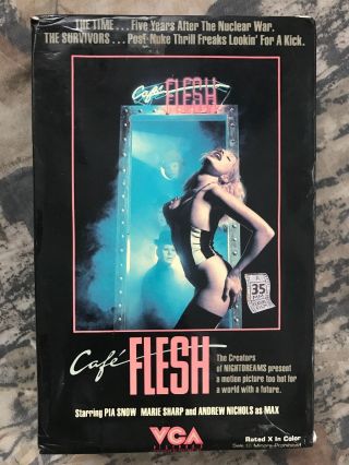 Cafe Flesh Vhs - Rare Big Box Vca Erotic Horror Cult Sleaze Post Apocalyptic Htf