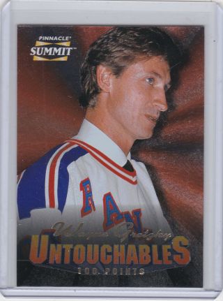 1996 - 97 Pinnacle Summit Wayne Gretzky 15 Untouchables /1000 Rare Xxx040919
