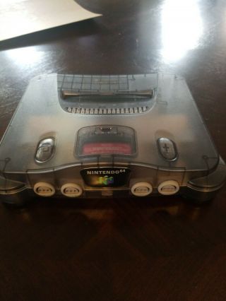 Nintendo 64 N64 Funtastic Smoke Grey Clear Black Video Game - Console Only RARE 3