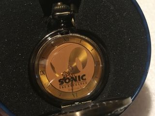 Rare 20th Anniversary Metal Pocket Watch Sonic The Hedgehog Collectible Prize