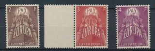 [36367] Luxembourg 1957 Europa Cept Good Rare Set Vf Mnh Stamps High Value