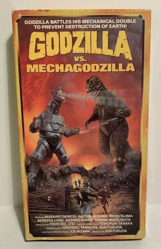 Godzilla Vs.  Mechagodzilla 1974 Film Rare Vhs Tape (1992 Star Maker)