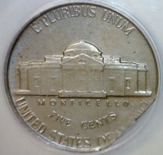 1958 ANACS ERROR Rare Certified STRAIGHT CLIPPED Jefferson Nickel Coin Clip NR 4