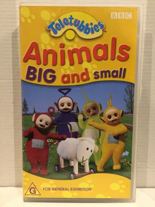 Teletubbies Animals - Big And Small Rare Vhs Video