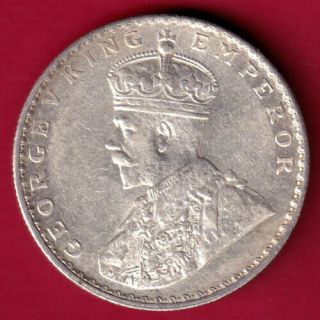 British India - 1912 - Kg V - One Rupee - Rare Silver Coin Bc4