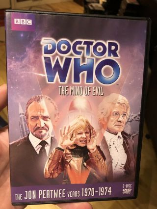 Doctor Who - The Mind Of Evil (dvd,  2 - Disc Set) Region 1 Extremely Rare Oop