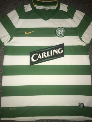 Celtic Home Shirt 2008/10 Large Rare