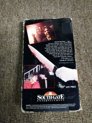 Phantom Brother VHS Rare SOV Horror Slasher Gore Southgate 2