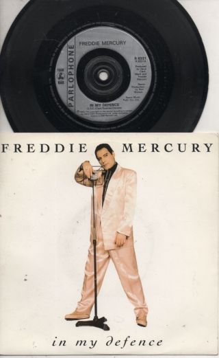 Queen Freddie Mercury Rare 1992 Uk Only 7 " Oop P/c Single " In My Defence "