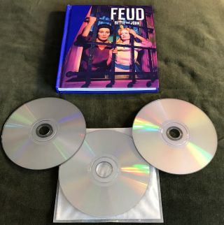 VERY RARE - FEUD BETTE & JOAN 3 DVD FYC PROMO ONLY DIGIBOOK OF COMPLETE SEASON 2