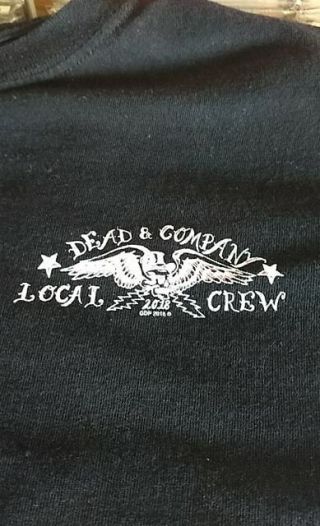 DEAD AND COMPANY - 2018 LOCAL CREW T - SHIRT BLACK X - LARGE RARE 2