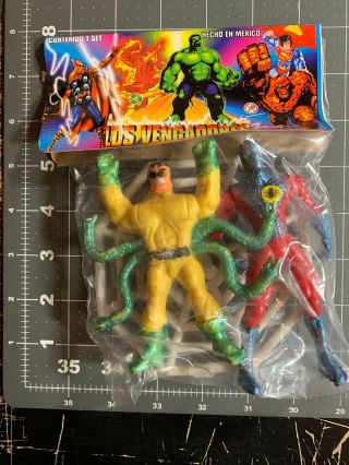 Vintage Rare Toy Mexican Bootleg Knock Off Figure Los Vengadores Spiderman