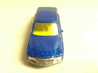 RARE VINTAGE 1981 Hot Wheels Mercedes - Benz 380SEL Blue Metal Sparkle very rare 2