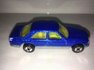 RARE VINTAGE 1981 Hot Wheels Mercedes - Benz 380SEL Blue Metal Sparkle very rare 3