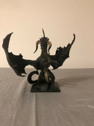 D&d Miniatures Icons - Gargantuan Black Dragon (a Very Rare Limited Edition)