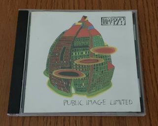 Public Image Limited " Happy " Rare 1987 Uk Cd Album