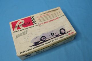 Rare Vintage 1960s Rannalli Chaparral Slot Car W/ Box