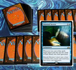 Mtg Blue Mill Deck Magic The Gathering Rares 60 Cards Drowned Secrets