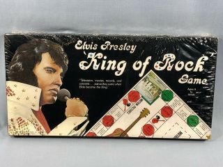 1978 Elvis Presley " King Of Rock " Board Game - - - Rare Find