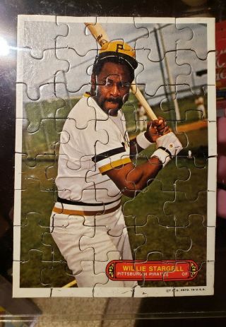 1974 Topps Puzzle Test Issue Willie Stargell Pirates Beauty Rare
