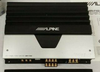 Alpine V12 Mrv - F340 4 Channel Car Power Amplifier Amp Vintage Rare Bridgeable