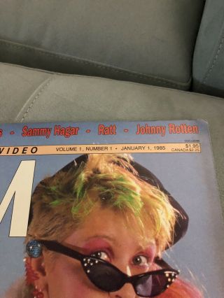 Extremely Rare Vintage (1985) BAM Rock And Video Magazine—Cyndi Lauper,  Sting 2