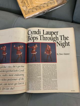 Extremely Rare Vintage (1985) BAM Rock And Video Magazine—Cyndi Lauper,  Sting 3