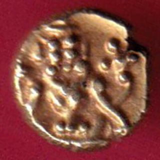 Kingdom Of Mysore - " Kanthirava " - Gold Fanam - Rare Coin Bj6