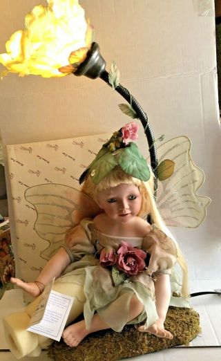 Vintage Rare - Duck House - Heriloom Porcelain Doll Fairy Lamp (diantha)