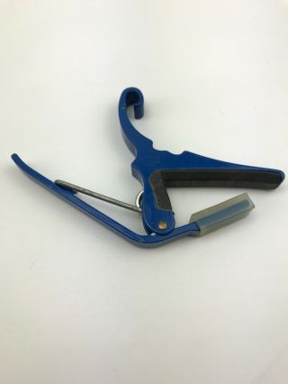 Kyser Quick Change Capo For Musical Instruments Blue Rare I15