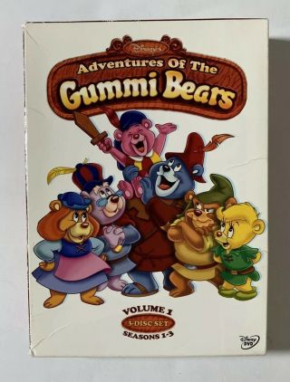 Disneys Adventures Of The Gummi Bears (dvd,  2006,  3 - Disc Set) Walt Disney Rare