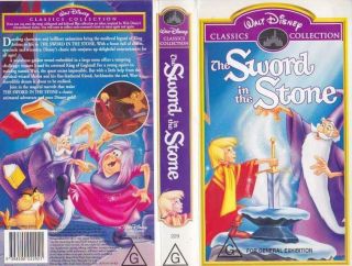 The Sword In The Stone Walt Disney Video Pal Vhs A Rare Find