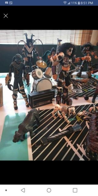 Tons of Rare KISS PSYCHO CIRCUS Figures and Accessories Vintage 7