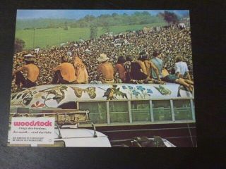 8 WOODSTOCK German Lobby Cards Rare Crosby & Nash Sly Stone 6