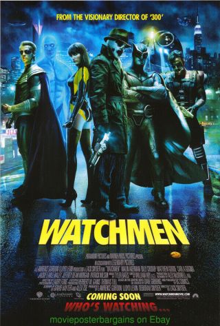 Watchmen Movie Poster 27x40 Rare English International Final Style