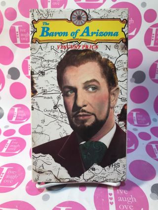 The Baron Of Arizona - Vincent Price - Rare Vhs