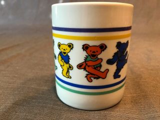 Grateful Dead Coffee Mug Tea Cup Vintage 1980’s Dancing Bears Jerry Garcia Rare 2