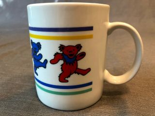Grateful Dead Coffee Mug Tea Cup Vintage 1980’s Dancing Bears Jerry Garcia Rare 3