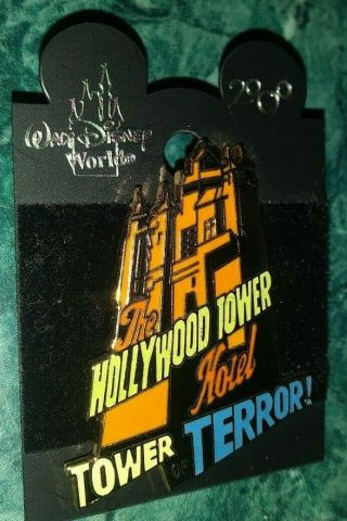 Wdw Disney World The Hollywood Tower Hotel Terror Collectible Pin Authentic Rare