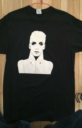 Eurythmics Rare Black T - Shirt Top Angel 1989 Annie Lennox