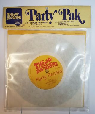 Rare The Dating Game 1968 Party Pak W/ 7in.  Record By Abc Still