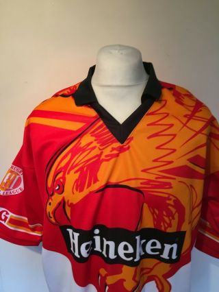 Vintage Rare Sheffield Eagles 1995 Rugby League Shirt Large Mens - Stag 2